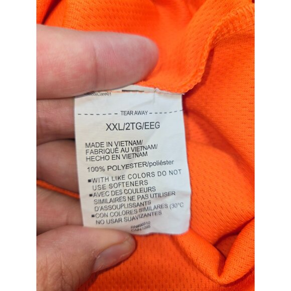 Under Armour Mens HeatGear Loose Fit Textured Polo XXL Orange - Picture 7 of 8